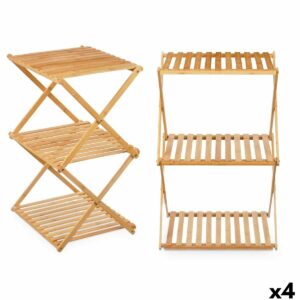 Scaffale CH68220-5 Naturale Bambù 40 x 62 x 33,5 cm (4 Unità)