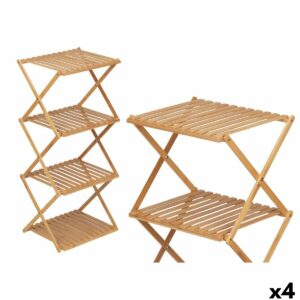 Scaffale CH68220-5 2 Naturale Bambù 40 x 92,5 x 33,2 cm (4 Unità)