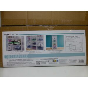 Scatola da scarpe impilabile Max Home Bianco 6 Unità polipropilene ABS 23 x 14,5 x 33,5 cm