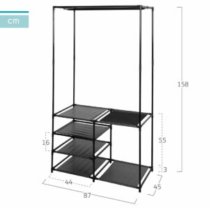 Appendiabiti Max Home Acciaio 87 x 158 x 45 cm (4 Unità)