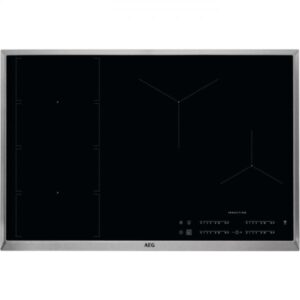 AEG IKE84471XB Nero, Acciaio inossidabile Da incasso Piano cottura a induzione