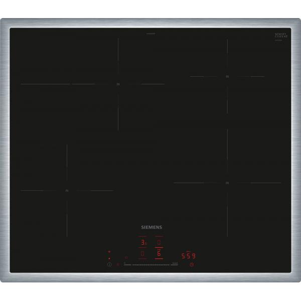 Siemens iQ300 EH645HFB1E piano cottura Nero Da incasso 60 cm Piano cottura a induzione 4 Fornello(i)