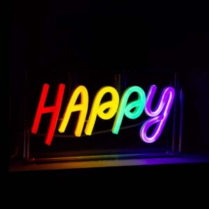 INSEGNA NEON "HAPPY"