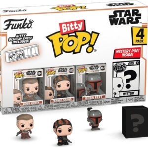 Funko Bitty Pop!: Mandalorian - Cobb Vanth ™, Bitty Pop! Fennec Shand ™, Bitty Pop! Boba Fett ™, ¡Y Un Misterio Bitty Pop! Figura - 0,9 Pulgadas (2,2 cm) Coleccionables - Idea de Regalo