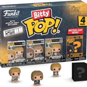Funko Bitty Pop! Lord Of The Rings - Samwise 4PK E una Mini Figura Misteriosa a Sorpresa - 0.9 Inch (2.2 Cm) da Collezione - Ripiano Espositivo Impilabile Incluso - Idea Regalo - Cake Topper