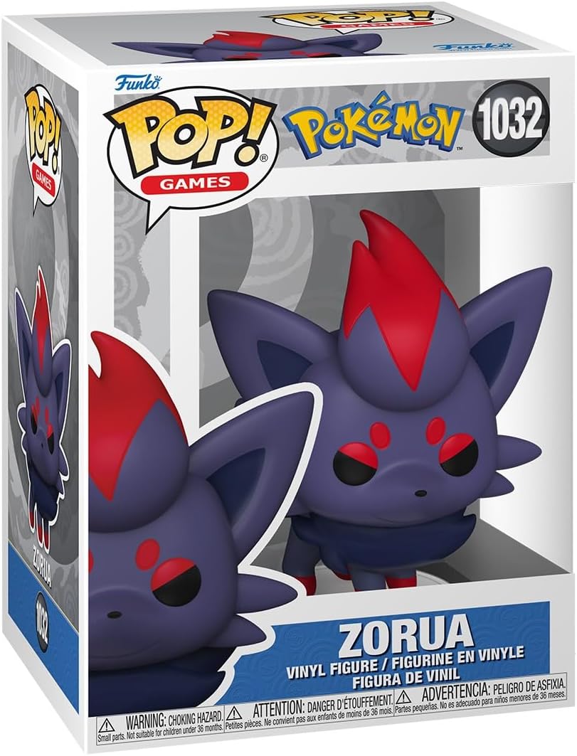 Funko Pop! Games: Pokemon - Zorua - Figura in Vinile da Collezione - Idea Regalo - Merchandising Ufficiale - Giocattoli per Bambini e Adulti - Video Games Fans - Figura da Collezione e da Esposizione