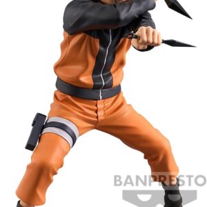 Banpresto Naruto Uzumaki Naruto Shippuden - Statuetta di azione grande, 22 cm, multicolore BP89443P