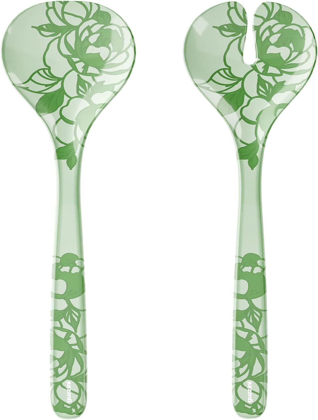 Guzzini - Posate Insalata in melamina Josephine, 'Table Decor' (Verde Polvere)