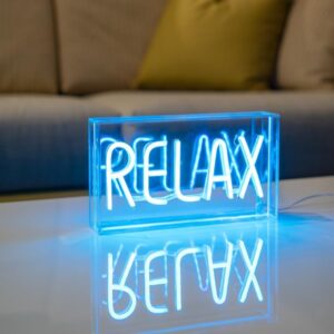 WD Lifestyle Insegna Neon Decorativa con Scritta (Relax)