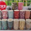 Quy cup Espresso – 100% Design Italiano Realizzata in R-pet (Recycled Pet) per uso alimentare Tazzina da 90 ml (coperchio non incluso) /0% di bisfenolo-A e melamina (SNOOPY, RED)