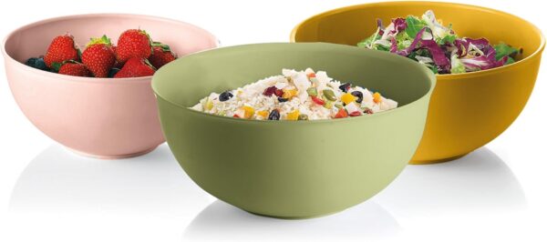 Guzzini -SET 3 CONTENITORI C/COPERCHI EVERYWHERE BIO Colori decori vari