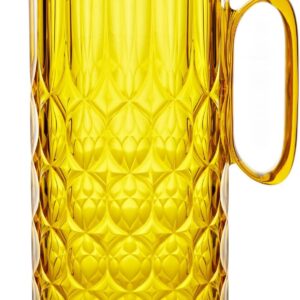 Guzzini - Vanity, Caraffa con coperchio in Bio-based SAN e Bio-based SMMA - TERRA (Giallo Zafferano)