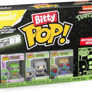 Funko Bitty Pop! Teenage Mutant Ninja Turtles - Leonardo, Michelangelo, April O’Neil E una Mini Figura Misteriosa a Sorpresa - 0.9 Inch (2.2 Cm) - TMNT - Donatello da Collezione - Idea Regalo