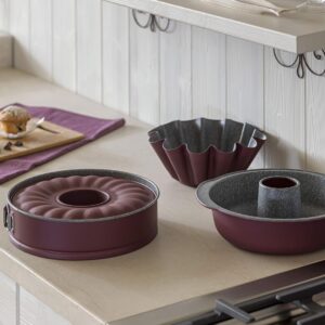 Tognana Sweet Cherry, Tortiera Tonda 2 Fondi Cm 26, Acciaio al Carbonio, rosso