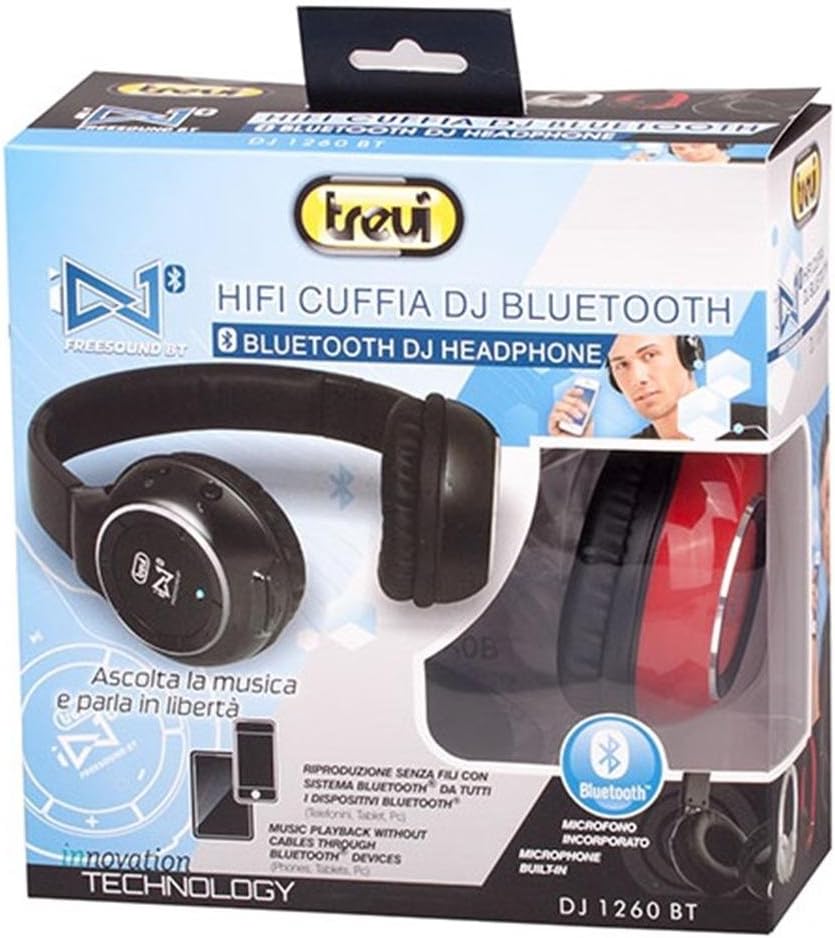 Trevi Cuffia Bluetooth rosso