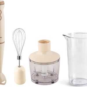 Tognana Iridea, Frullatore a Immersione 3in1, plastica-acciaio inox,Champagne