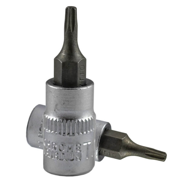 TESTE PER MANICO GIRAVITE TORX (TX) 1/4" T10