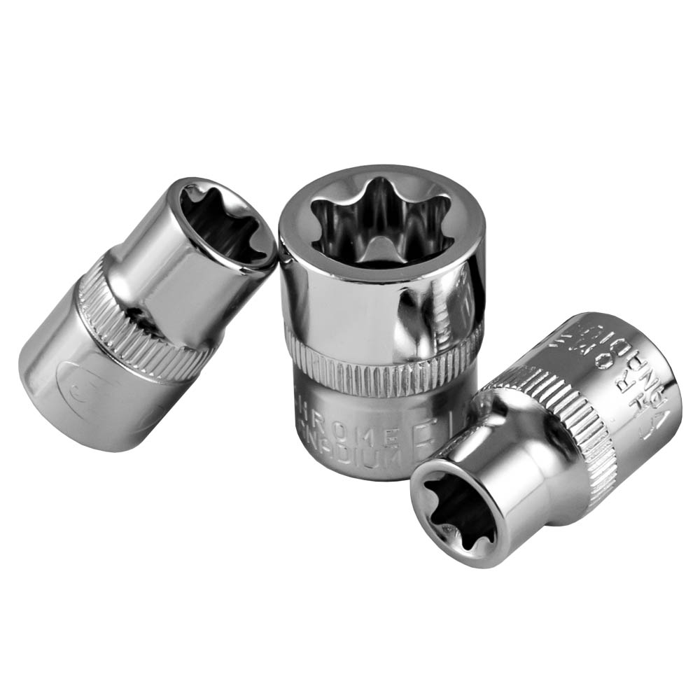 3/8" TORX BUSSOLE DI E14, CROMATA