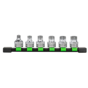 SET 6 PEZZI 1/2" INSERTI POLIGONALI ANTIMANOMISSIONE E INSERTI XZN