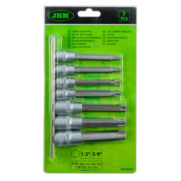 SET DI INSERTI TORX 3/8" - 1/2"
