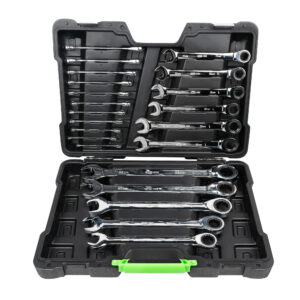 SET DI 22 CHIAVI A CRICCHETTO COMBINATE IN VALIGETTA
