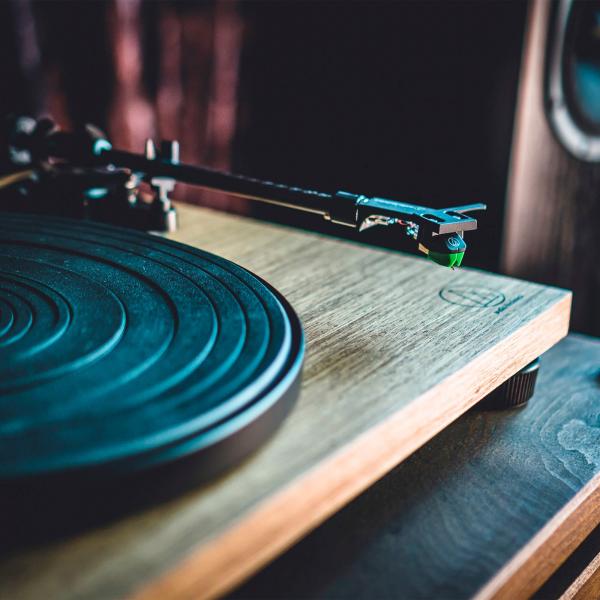 AT-LPW40WN, giradischi r black /holz, Integrierter Phono-Vorverstärker, Manuelle Bedienung