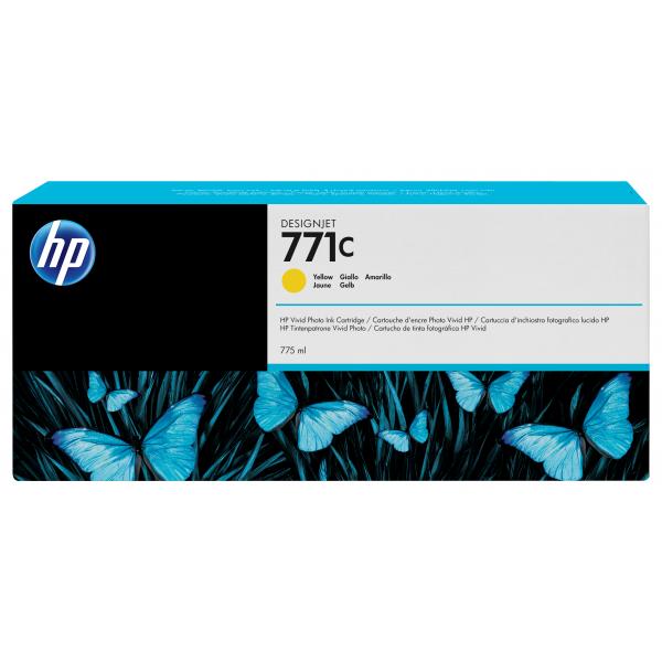 ORIGINAL HP Cartuccia d'inchiostro giallo B6Y10A 771C 775ml