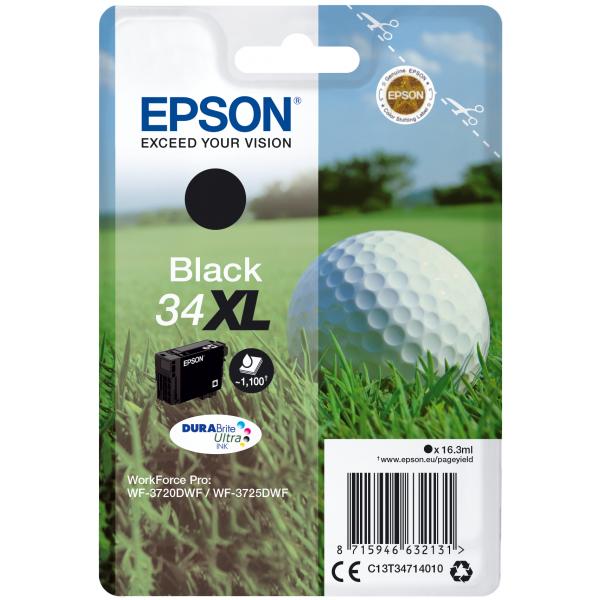 ORIGINAL Epson Cartuccia d'inchiostro nero C13T34714010 34 XL ~1100 Seiten 16,3ml