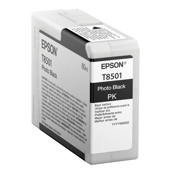 ORIGINAL Epson Cartuccia d'inchiostro Nero (Foto) C13T850100 T8501 80ml
