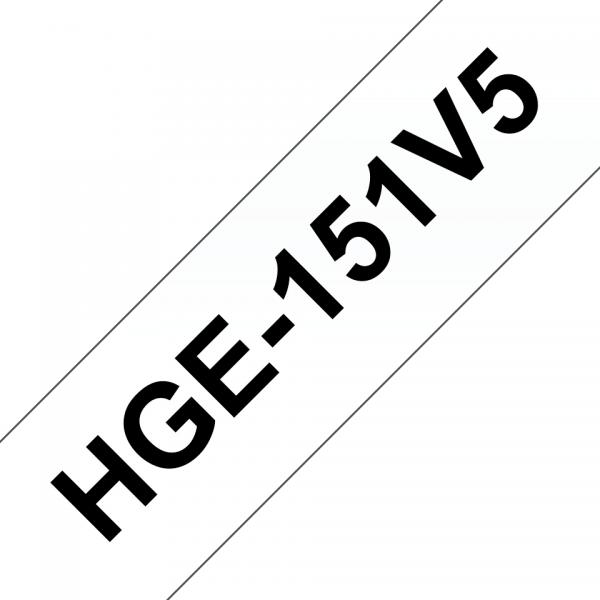 ORIGINAL Brother Nastro Nero su trasparente HGe-151V5