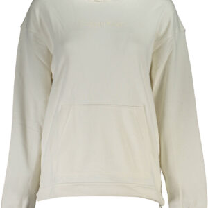 CALVIN KLEIN FELPA SENZA ZIP DONNA BIANCO