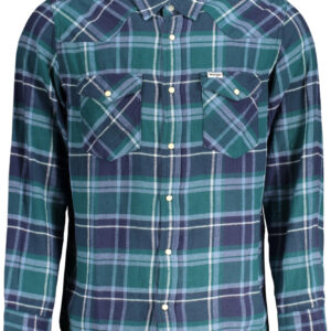 WRANGLER CAMICIA MANICHE LUNGHE UOMO VERDE