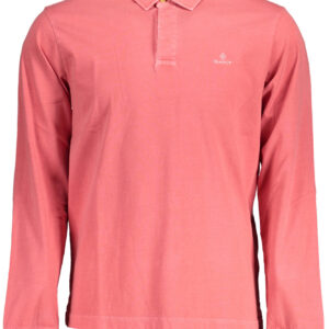 GANT POLO MANICHE LUNGHE UOMO ROSSO