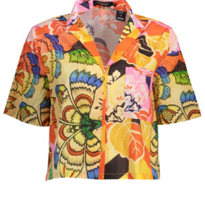 DESIGUAL CAMICIA MANICHE CORTE DONNA GIALLO