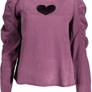 DESIGUAL CAMICIA MANICHE LUNGHE DONNA VIOLA