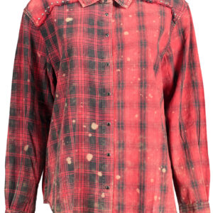DESIGUAL CAMICIA MANICHE LUNGHE DONNA ROSSO