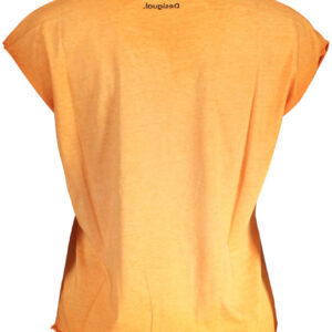DESIGUAL T-SHIRT MANICHE CORTE DONNA ARANCIO