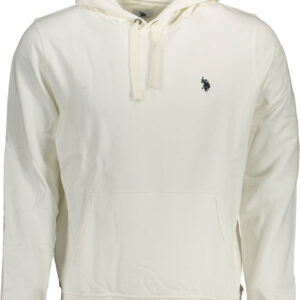 U.S. POLO FELPA SENZA ZIP UOMO BIANCO