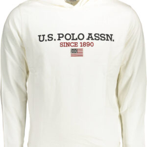 U.S. POLO FELPA SENZA ZIP UOMO BIANCO