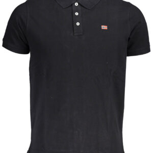 NORWAY 1963 POLO MANICHE CORTE UOMO NERO