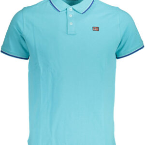 NORWAY 1963 POLO MANICHE CORTE UOMO AZZURRO