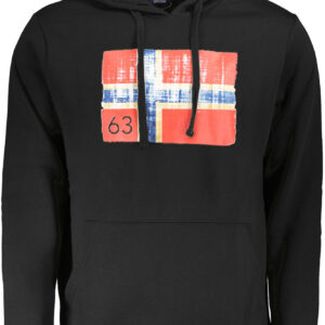 NORWAY 1963 FELPA SENZA ZIP UOMO NERO