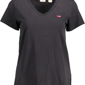 LEVI'S T-SHIRT MANICHE CORTE DONNA NERO