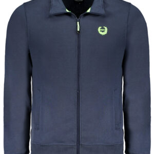 GIAN MARCO VENTURI FELPA CON ZIP UOMO BLU