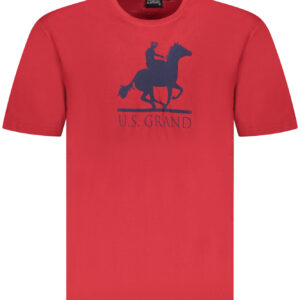 U.S. GRAND POLO T-SHIRT MANICHE CORTE UOMO ROSSO