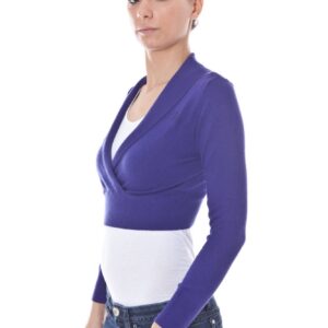 DATCH COPRISPALLE MANICHE LUNGHE DONNA VIOLA