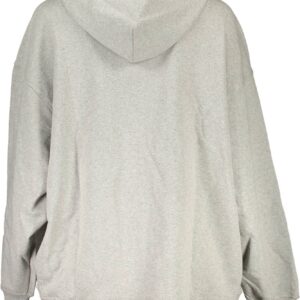 CALVIN KLEIN FELPA CON ZIP DONNA GRIGIO