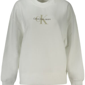 CALVIN KLEIN FELPA SENZA ZIP DONNA BIANCO