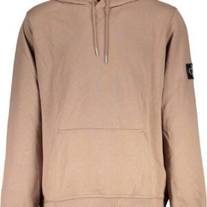 CALVIN KLEIN FELPA SENZA ZIP UOMO MARRONE