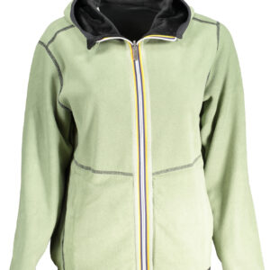 K-WAY FELPA CON ZIP DONNA NERO